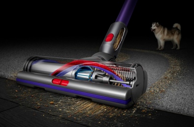 Sochning o‘ralib qolishiga qarshi qanotchalarga ega Digital Motorbar™ nozul.