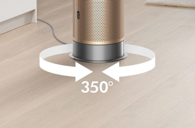 Айналу бұрышы 350° дейін