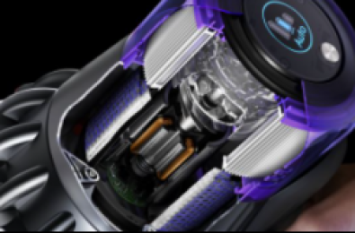 Оснащен двигателем Dyson Hyperdymium 4