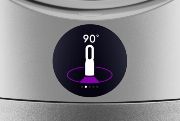 Dyson Pure Hot+Cool™ ауа тазартқышының ауа ағыны мен айналуын реттеу
