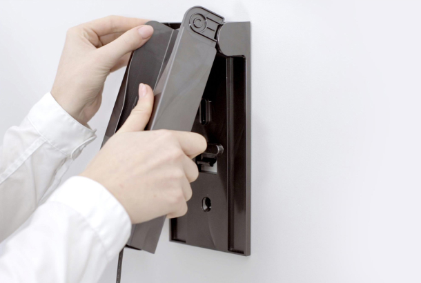 Сымсыз шаңсорғыштың қондыру станциясын қабырғаға орнату жолы.